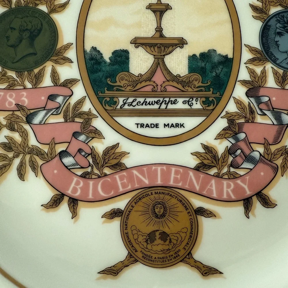 Wedgwood Schweppes 1773-1983 Bicentennial Commemorative Plate